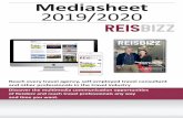 Mediasheet 2018 2019/2020 - Reismedia – Reismedia.nl · 2019-07-26 · Facebook- or LinkedInn post € 350,- per placement Newsletter rates Banner 540 x 100 pixels (width x height)