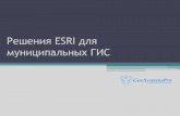 Решения ESRI для муниципальных ГИС · Чтение более 100 различных форматов ГИС, САПР, растров и баз данных