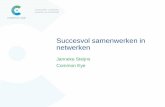Succesvol samenwerken in netwerken - nazb.nl · netwerken Janneke Steijns Common Eye. Ambitie Belangen Relatie Organisatie Proces Condities voor verbinding Belangen. 10 Ambitie Belangen
