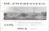 De Zwerfsteen 1999/4 · DE ZWERFSTEEN . PERIODIEK ORGAAN VAN DE . HISTORISCHE . VERENIGING STEENDEREN . De "Hendrieka" van schipper Ter Wee, in 1900 gebouwd aan de Dedemsvaart.