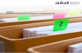 Q&A AKD Corona Finance Helpdesk...12. Uitstel van betaling Vroege Fase Financiering (VFF) en Innovatiekrediet (IK) 13. Herverzekering kortlopende kredietverzekeringen Welke mogelijkheden