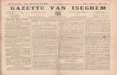 Zaterdag 28 Maart 1908 GAZETTE VAN ISEGHEM · Seminarie van Hoogstraeten. De vertolking was toe vertrouwd aan de tooneelafdeeling van de Jongelingscongregatie van St. Salvater en
