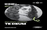 Marc-Antoine Charpentier TE DEUM - …...Charpentier. Te Deum ZA 04 MEI 2019 20.00 Concertzaal 19.15 Inleiding door Ignace Bossuyt B‘Rock Orchestra: orkest Vox Luminis: vocaal ensemble
