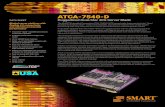 ATCA-7540-D - SMART Embedded · 2020-02-26 · ATCA-7540-384GB ATCA packet processing blade, dual Intel ® Xeon® server 5119T Gold, 14-core (85W), 1.9 GHz 12x DIMM sockets, 384GB,