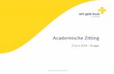 Academische Zitting - Wit-Gele Kruis · 2018-06-20 · 3. Toespraak door dhr. J. Vandeurzen –Vlaams ... Academische zitting Wit Gele Kruis Vlaanderen Prof. dr. Ann VAN HECKE, ...