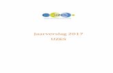 Jaarverslag 2017 UZES · Raedelijn heeft de vraag gesteld aan de professionals of en hoe ze ondersteunt willen worden in de patiënt meer zelf de regie laten hebben. Hij heeft laten
