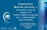 Copernicus Marine Ser vice: a E u r o p e a n t o o l i n s u p p o r t o … · 2018-04-23 · Marine Monitoring . . A S H O R T I N T R O D U C T I O N A network of European data