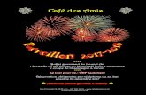 Café des Amis · contact@cafedesamis-vs.ch Café des Amis **** Buffet gourmand du Nouvel An 1 bouteille de vin (rouge ou blanc) 5dl pour 2 personnes 1 coupe de Champagne à minuit