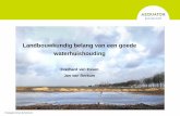 Landbouwkundig belang van een goede waterhuishouding€¦ · • Verbetering van opbrengsten (10-30%) en kwaliteit • Verbetering van de doorlatendheid van de bodem (beter omgaan