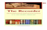 2015 Recorder Masterfile · 2015-07-02 · secure and accessible by others. At the same time, The King’s University College let us know that it wished to cease administering the