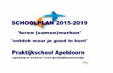 Home - Praktijkschool Apeldoorn - INHOUD...Schoolplan Praktijkschool Apeldoorn 2015-2019 Strategisch beleid praktijkonderwijs Leerplein055 2 van 71 INHOUD 1. INLEIDING 1.1. Voorwoord