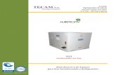 TECAM S.A. R-410Atecam-sa.com/wp-content/uploads/catalogos/6_Chillers/CO...TECAM S.A. Tecnología Ambiental R-410A ENFRIADOR DE AGUA Condensación por Aire 7.5 Ton – 30 Ton / 60