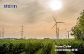 Storm CVBA Jaarverslag 2018...najaar 2011 Ingebruikname november 2012 Aantal coöperanten 176 Geproduceerde groene energie in MWh in 2018 12 13 Windpark Maasmechelen Het Storm-windpark