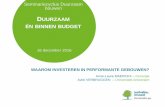 DUURZAAM BINNEN BUDGET - Bruxelles Environnement · 2016-12-12 · 1 THEORIE Conclusies • Kostenoptimaal: cruciaal concept in de EU-richtlijn, maar niet ontwikkeld en onduidelijk