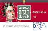 29 oktober: Ondernemersdag - Den Bosch€¦ · 29 oktober: Ondernemersdag. Tineke Kemperman Hoofd Economie & Energie ’s-Hertogenbosch Marten Middendorp Oprichter van Republiq. Vestigings