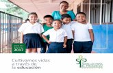 a través de educación - Seeds For Progress Foundation · Reporte Anual 2017 ... 2015 2 grado 2016 3 grado 2017 San Martín, promedio de palabras leídas en un minuto Ciclo 2015