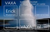 Erick - A&O-fonds Provincies · Talent Paspoort VAXA Spetterend resultaat uit ideeën, mensen en ruimte . Mens & Organisatie ... • Omgaan met complexiteit en ambiguïteit. • Onafhankelijkheid.