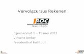 Vervolgcursus+Rekenen+€¦ · Eerderecursussen Basiscursus+ • 28+oktober+2010+ • 25november2010 CoachXcursus+ • 17+februari+2011+ • 14+maart2011+ • 12mei2011
