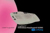 Logitech User’s guide Wireless Keyboard K350 · 'o+f4 ~ f6 fn 키와f4, f5 또는f6 키를 동시에 길게 눌러서 즐겨찾는 응용 프로그램, 폴더 또는 웹 사이트