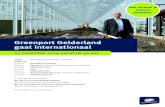 Greenport Gelderland gaat internationaal · Greenport Gelderland gaat internationaal Locatie Natuurlijk Gruun, Zijveling 1 in Ommeren Programma 18.30 uur Ontvangst en netwerken 18.50