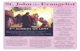 St. John the Evangelist · 22/03/2020  · Abigail Castillo al 512-538-9807, Alfonso Arre-guin al 830-798-7857, o Margarito Ramírez al 830-613-0107. Lenten Women’s Conference RESCHEULED.