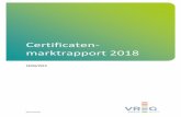 Certificaten- marktrapport 2018 · steuncertificaten door de netbeheerders) zijn weergegeven op basis van de transactiedatum per handels- of inleverperiode. Een handels- of inleverperiode