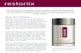 MOA Superfood - 30% korting op ARIIX producten - Hervindt Uw … · 2020-06-22 · ARIIX is trots om Restoriix te introduceren, een reinig-ings supplement, dat het natuurlijke ontgiftingsproces
