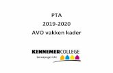 PTA 2019-2020 AVO vakken kader - Kennemer College … · 2019-10-28 · Bi/K/8 Houding, beweging en conditie Bi/K/9 Het lichaam in standhouden Bi/K/11 Reageren op prikkels Thema 6