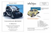 Renault TWIZY Wieltjes - MCCF · De spreekbeurt werd gespekt met leuke opmerking over afwijkende details van het miniatuurmodelletje tov het echte voertuig. Of interessante weetjes