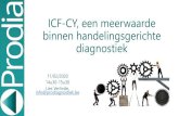ICF-CY, een meerwaarde binnen handelingsgerichte diagnostiek · 2020-02-13 · Aankondiging: ICF-CY, een meerwaarde binnen handelingsgerichte diagnostiek Korte voorstelling: Hoe kunnen