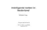 Intelligente netten in Nederland - RVO.nl · • Water 3.0: decentralized purification. Decentrale zuivering Reinier de Graaf Ziekenhuis Delft Terugverdientijd 3 jaar. ... voor innovatie