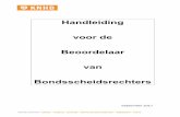 Handleiding voor de Beoordelaar van Bondsscheidsrechters · 3 Voorwoord Deze handleiding is bestemd voor alle beoordelaars van bondsscheidsrechters van de Koninklijke Nederlandse