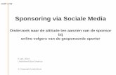 Sponsoring via Sociale Media - Underlined · PowerPoint-presentatie Author: Theo van der Steen Created Date: 2/25/2015 3:56:27 PM ...