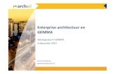 Adviesgroep IV GEMMA 4 december 2015 · Enterprise-architectuur en GEMMA Adviesgroep IV GEMMA 4 december 2015 Danny Greefhorst dgreefhorst@archixl.nl