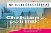 Christen en politiek - StudieBijbel · studie-uitgave van Centrum voor Bijbelonderzoek met als doel het bieden van verdieping in de achtergronden, uitleg en boodschap van de Bijbel.