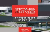 STONE&STYLE PRIJSLIJST 2017 - De Molensteen · 1 STONE&STYLE PRIJSLIJST 2017 The Way to your dreams . Prijzen en producten . In deze prijslijst vindt u het Stone & Style by Ebema