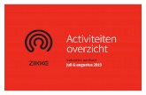 Activiteiten overzicht - Zikke · het regioteam (TVC’28, Stevo, De Tukkers, MVV’29, SV Vasse, VV Reutum, vv Manderveen, VC Fleringen en VV Langeveen). Vanaf 7 juni zijn bij de