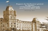 Rapport du Vérificateur général du Québec à l’Assemblée … · 2020-06-03 · Québec, mai 2017 Monsieur Jacques Chagnon Président de l’Assemblée nationale Hôtel du Parlement,