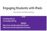 Jena Uptmor and Melissa Reavy Website ... Students  · PDF file Explain Everything Tutorial Video Student Video: Addition Story Student Video: Addition Story Student Video: Parts