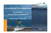 “De ontwikkeling van het steenstorten” · Noordzee Offshore markt (70’er jaren) • Vraag naar steenstorten bij Noordzeese olie- en gasvelden door: – Erosieproblemen rondom