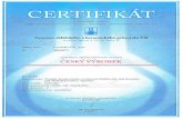 Crystalex · 15. 1. 2013 15. 1. 2016 obkü. 21 Is.r.o.à g. Lubomír Hniliëka v ucí certifikaëního orgánu Nedílnou souŒástí tohoto certifikátu je proto ci CA-1/2013 z 15.1.2013.