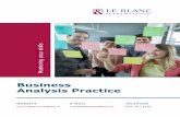 Brochure Business Analysis Practice 0.1 - Le Blanc …...BCS International Diploma in Business Analysis Het Business Analysis Practice-certificaat is één van de vier vereiste certificaten