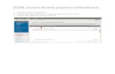 HTML Lectora Module plaatsen in Blackboard · COURSE MANAGEMENT Control Panel Content Collection MED-WOO-LECTORA Institution Content Course Tools Evaluation Grade Centre Users and