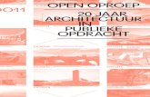 OO06 · B PANORAMA C PANORAMA 1 Open Oproep. 20 jaar architectuur in publieke opdracht. Bezoekersgids. Omslag: fragment uit een overzicht . van alle Open Oproep projecten van 1999–2019,