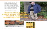 (redactie) Bosecoloog met zwak voor cijfertjes maakt ... · zwak voor cijfertjes maakt nieuwe opbrengsttabellen Op tafel ligt het boek ‘Opbrengst-tabellen Nederland 2018’. Een