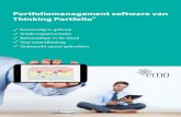 Portfoliomanagement software van Thinking Portfolio · 2018-02-15 · Thinking Portfolio zorgt ervoor dat u op elk moment van de dag, snel en veilig de juiste informatie bij de hand