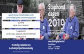 Staphorst dagen2019 · 2019-07-10 · Staphorst is altijd een bezoekje waard! Kom en beleef Staphorst! Roggemaaien ’s ochtends vanaf ± 10.00 uur 31 juli of 7 augustus Roggedorsen