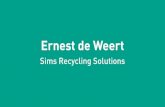 Circulair met E-Waste - MKB Eindhoven · Sims Metal Management Werelds’ grootste metaal recycler Beursgenoteerd in Australië 8,7 miljoen ton jaarlijks Wereldwijd beschikbaar •+