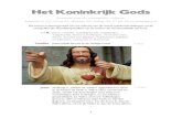 Het Koninkrijk Gods - Bijbeltoneel koninkrijk G… · Het Koninkrijk Gods Synopsis van de evangeliën volgens Matteüs 8, 19, 20 en 22, Marcus 10, Lukas 10, 17 en 18 en Johannes 6