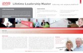 Lifetime Leadership Master Leiderschap met ontspannen … · 2019-11-19 · Voor wie Deze training is bedoeld voor ondernemers, leidinggevenden, managers en professionals. Voor aanvang